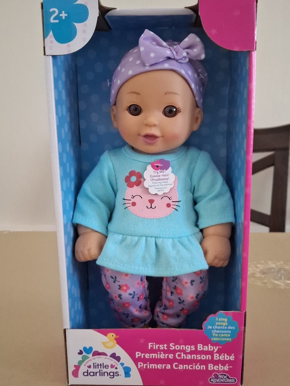 First Songs Baby Doll in Blue & Purple